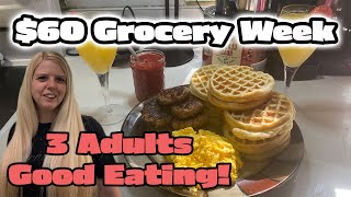 Realistic Budget Groceries • $60 for 3 Adults • What We Eat in a Normal Week