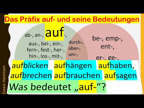 Deutsche Präfixe/Vorsilben und ihre Bedeutungen: Präfix auf- und seine Bedeutungen