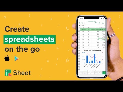 Zoho Sheet - Spreadsheet App Video