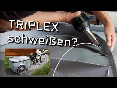Fahrrad Lastenanhänger mit geschweißten Triplex-Platten