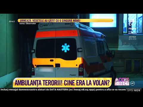 Ambulanța terorii! Panică în București. Cine era la volanul ambulanței