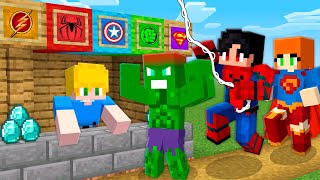 ABRI uma LOJA de SUPER HEROIS no minecraft