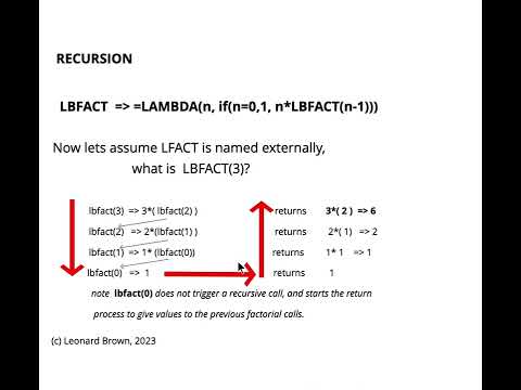 Excel Lambda Recursion 2023-09-15