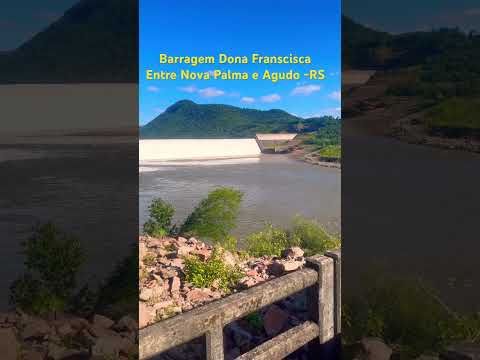 Barragem Dona Francisca. Localizada entre os Municípios de Agudo e Nova Palma no Rio Grande Do Sul.