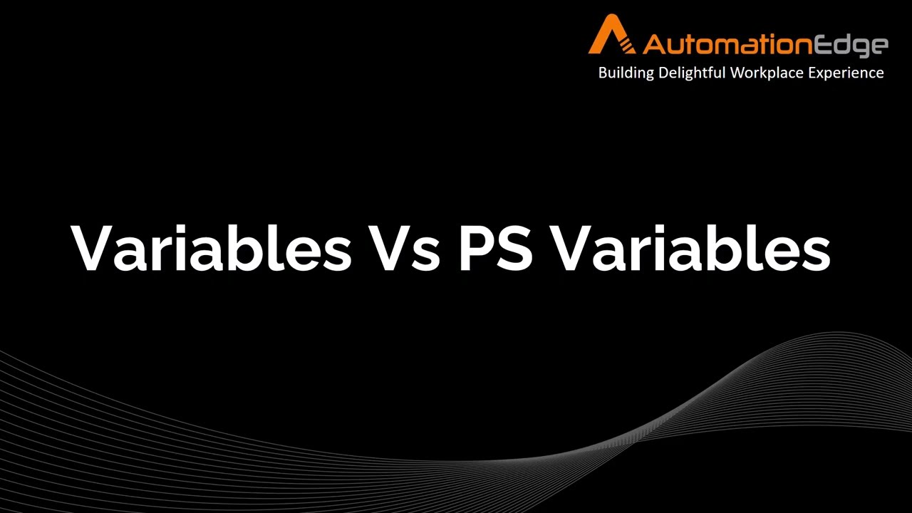 Variables Vs PS Variables