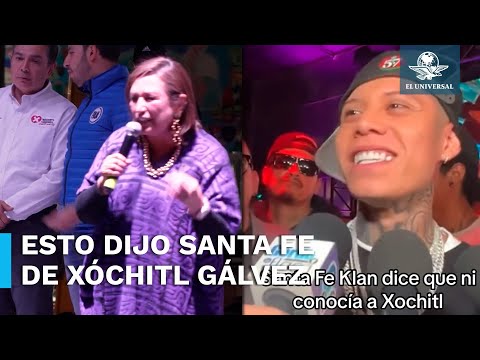 "Ni sabía quién era": Santa Fe Klan sobre el video con Xóchitl Gálvez