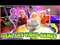 iNDOOR ViDEOGAMES SPELEN MAAR DAN iN HET ECHT! ( Arcade Games XL) | Bellinga Vlog #3007