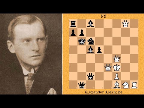 5 Queens on the board at the same time! Alexander Alekhine vs NN, 1915 #chess