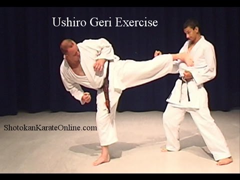 Shotokan Karate Exercise Ushiro Geri Back Kick