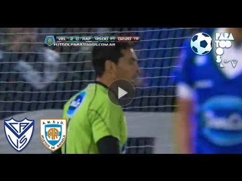 Atajada de Conde. Vélez 2 - Rafaela 0. Fecha 8. Torneo Inicial 2013. Fútbol Para Todos