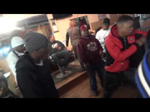 Bopkingz Dlow and Lil Kemo Turn up Outwest babershop