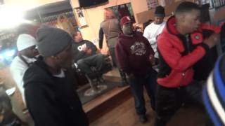 Bopkingz Dlow and Lil Kemo Turn up Outwest babershop