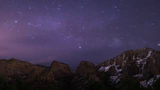 Zion National Park Night Skies ~ 4K