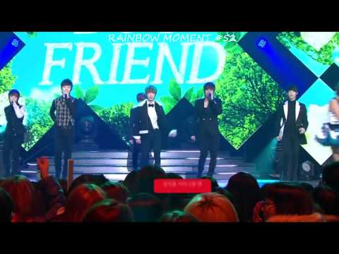 RAINBOW MOMENT #52 | SeungAh running in the middle of Boyfriend's perf! (레인보우)