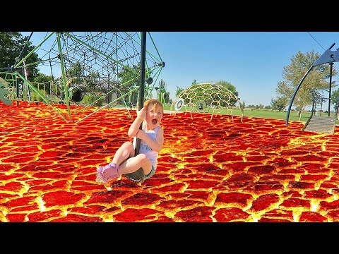 THE FLOOR IS LAVA CHALLENGE (at the park) Video