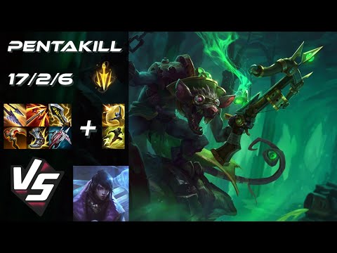 BOTTOM Twitch vs Aphelios [PENTAKILL] - NA Grandmaster Patch 25.21