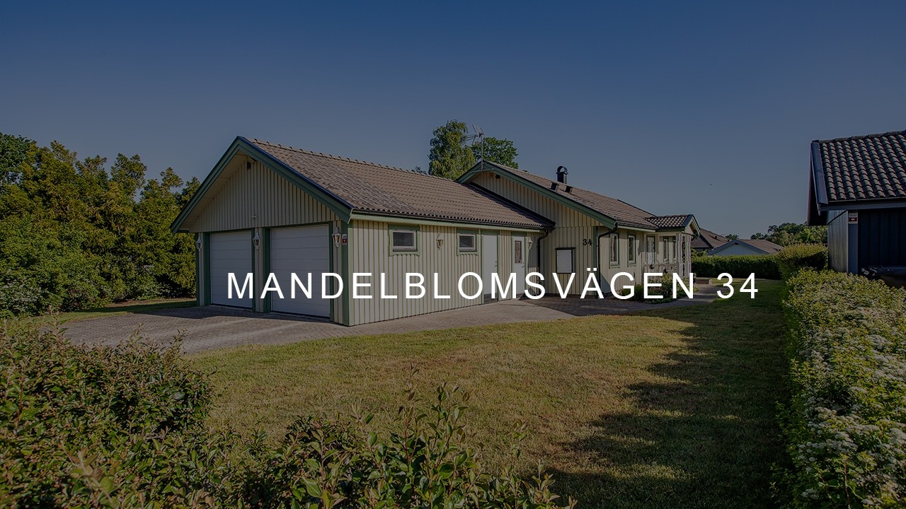 4 rum Villa på Mandelblomsvägen 34 Rinkabyholm Kalmar kommun - video
