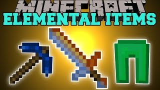 Minecraft: ELEMENTAL ITEMS MOD (THE POWER OF THE ELEMENTS!) Mod Showcase