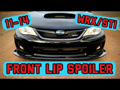 Front Lip Spoiler WRX/STI | How To Install Tutorial | 2011 2012 2013 2014