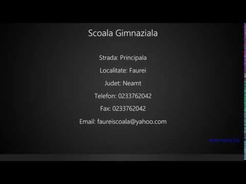 Scoala Gimnaziala Faurei