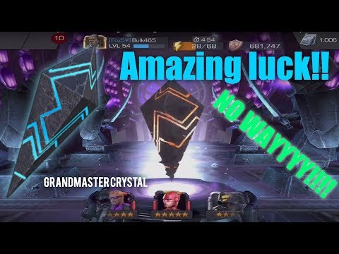 Opening The Grandmaster Crystals - I GOT A 5 STAR! | Marvel: Contest of Champions