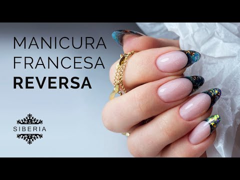 GEL TIPS NAILS: manicura francesa reversa 💅