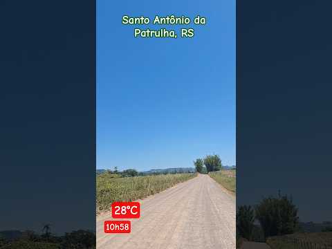 Céu azul sobre os campos de Santo Antônio da Patrulha RS - 05/12/2025 #ceuazul #riograndedosul
