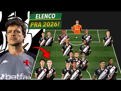 VEJA O ELENCO DO VASCO PRA 2026 ATE O MOMENTO! TA FORTE?