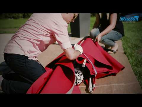 Aufbauvideo für BlueSun® Sonnenschirme by WEBA®