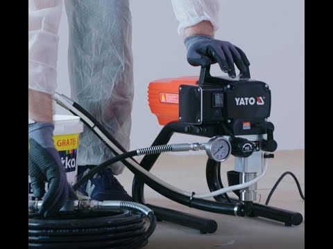 Малярна станція гідродинамічна мережева 230В YATO, 480 Вт, подача- 2 л/хв, шланг- 15 м [1]