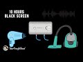 10 Hour Mix of VACUUM CLEANER, HAIR DRYER and BOILER HEATER Sounds | White Noise - Black Screen
