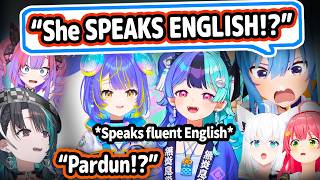 Download lagu Everyone's Reaction To Mela and Sopia Suddenly Speaking Fluent English Is Priceless【Hololive】 mp3