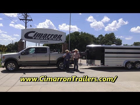 Cimarron aluminum horse and show animal trailer factory review