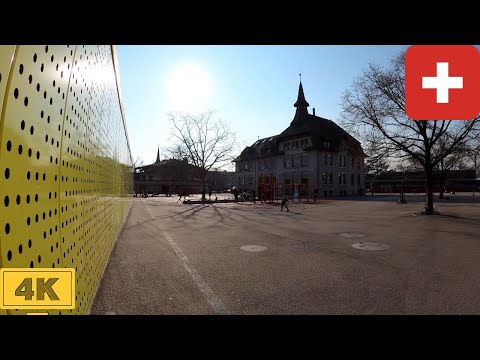 Petit Lancy in Geneva, Switzerland | Winter 2022【4K】Canton de Genève, Suisse
