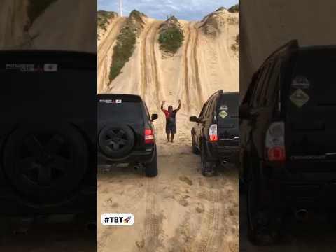 DESAFIO SUBINDO DUNA, TR4 vs TRACKER#shortsvideo #youtubeshorts #shorts #offroad #4x4 #youtube #2023