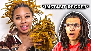 Reacting To People Combing Out Dreadlocks