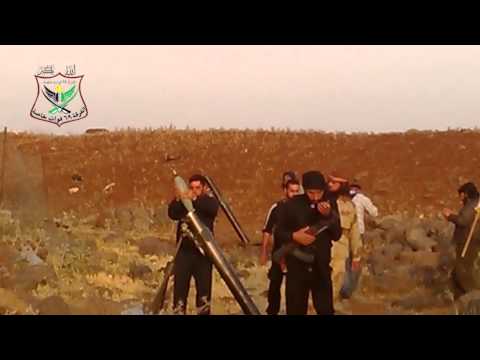 استهداف مقرات النظام في تل مطوق بقذائف الهاون من قبل لواء أحرار انخل في ريف درعا