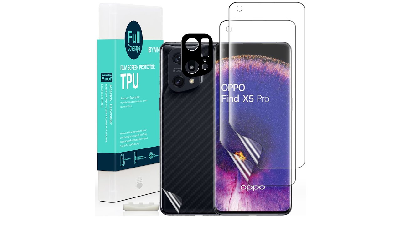 Oppo Find X5 Pro 5G TPU Protector & plastic positioner & In-Display Fingerprint Support From Ibywind