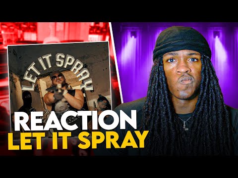 Ay Huncho ft wewantwraiths and Hooligan Hefs   Let It Spray Official Visualizer REACTION