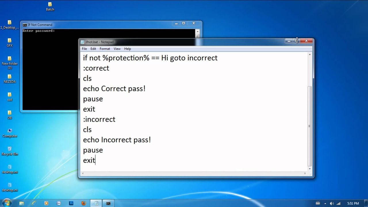 Batch Scripting - 8 - If Not Command