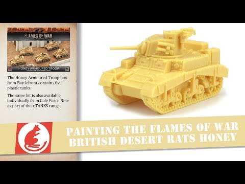 Painting a 15mm Flames of War TANKS British Desert Rats Honey