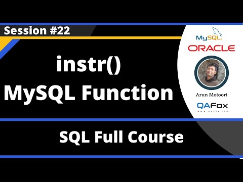 Sql Part 22 Instr Mysql String Function