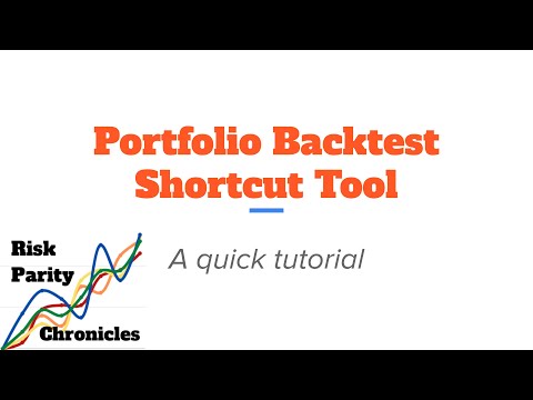 Screencast For Portfolio Backtest Shortcut Tool