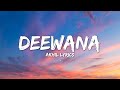 Deewana (lyrics) - Akhil | Pav Dharia | Desi Routz | Anshul Garg | Latest Punjabi Romantic Song 2020
