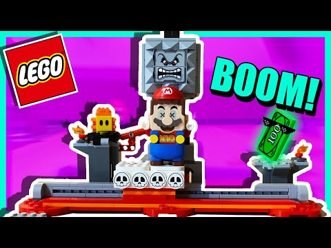 LEGO Mario Thwomp Drop and Lava Bubbles Review 71376
