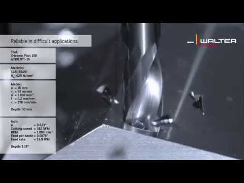 Walter Titex Holemaking Solid carbide coolant through pilot drill Walter Titex X·treme Pilot 180