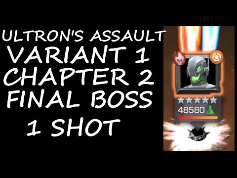 Ultrons Assault Variant 1 Chapter 2 Boss 1 SHOT Variant Science Drone Boss | MCOC |