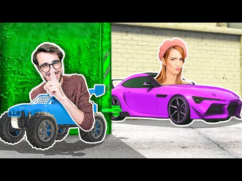 NASCONDINO CON LE AUTO IN CITTÀ CONTRO I MIEI AMICI! - Gta 5