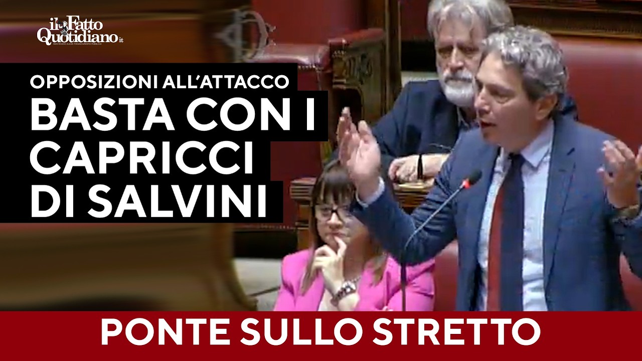 "Basta con i capricci di Salvini", le opposizioni vogliono sentire Meloni sul Ponte sullo Stretto