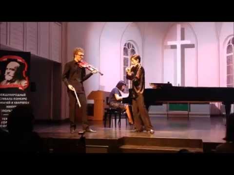 Bizet - Waxman - Carmen Fantasy for  two violin and piano